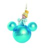 Bolas para Arvore Disney 3D Cinderela Azul - 2 Unidades 8 Cm - 1
