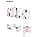 Ver imagem 4 de Kit Balcão Cozinha para Cooktop/forno 105cm e Balcão 120cm Veneza Multimóveis Mp2289
