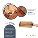 Ver imagem 5 de Bandeja de Madeira Acácia com Alças Multiuso - Oikos