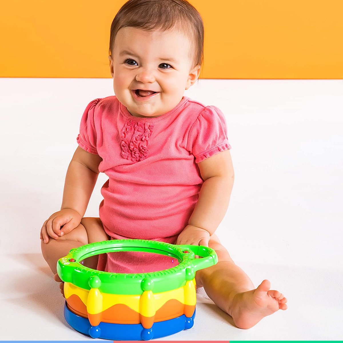 Brinquedo Interativo Tambor Luminoso e Musical Light e Learn +6 Meses Bright Starts Tambor Luminoso  - 7