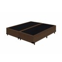 Ver imagem 1 de Cama Box Blindado Casal Bipartido Principe Das Camas Suede Marrom 138x188x40