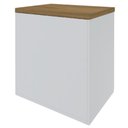 Ver imagem 5 de Balcão para Escritório Home Office Multiuso 2 Portas Orly A02 Olmo Branco - Lyam Decor