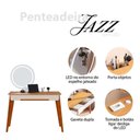 Ver imagem 3 de Penteadeira Ambiente Jazz Off White Nature com Led - Imcal