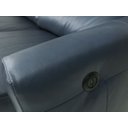 Ver imagem 5 de Sofá Reclinável Elétrico de Couro Jordânia 3 Lugares Blue Bicolor - Mempra