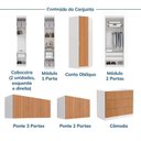 Ver imagem 5 de Guarda Roupa Planejado 13 Portas 3 Gavetas 8 Peças Hera CabeCasa MadeiraOriginals Algodão/Louro