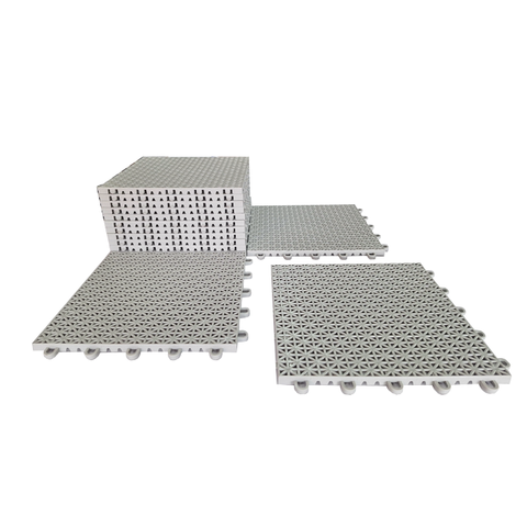 Piso Modular Automotivo Garagem Cinza Claro (01 M2)