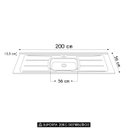 Ver imagem 5 de Pia de Cozinha com Cuba e Válvula Bali 200cm Aço Inox - Ghel Plus