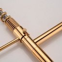 Ver imagem 6 de Torneira de Cozinha Gourmet Dourada Luxo Monocomando Aço Inox 304 - Brinovar