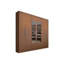 Ver imagem 2 de Guarda Roupa Casal 6 Portas (2 c/ Espelho) e 3 Gavetas PH1127 Nogueira - Herval
