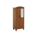 Ver imagem 2 de Guarda-Roupa 2 Portas com Espelho sem Aplique Estrutura em Madeira Cobre Marrom/Castanho