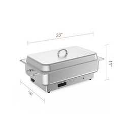 Takywep Réchaud Elétrico 9 Qt Aço Inox Prata com Controle de Temp - 2