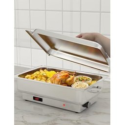 Takywep Réchaud Elétrico 9 Qt Aço Inox Prata com Controle de Temp - 4