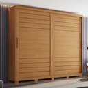 Ver mais imagens de Guarda Roupa Casal Cayman 2 Portas 6 Gavetas D337 com Armário Multiuso Margarida Cinamomo - Henn
