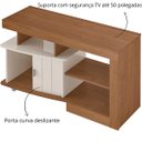 Ver imagem 6 de Rack Royal para Tv 50" com 3 Nichos e 1 Porta Cinamomo/off White