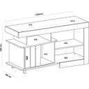 Ver mais imagens de Rack Royal para Tv 50" com 3 Nichos e 1 Porta Cinamomo/off White