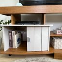 Ver imagem 4 de Rack Royal para Tv 50" com 3 Nichos e 1 Porta Cinamomo/off White