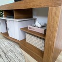 Ver imagem 5 de Rack Royal para Tv 50" com 3 Nichos e 1 Porta Cinamomo/off White