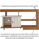 Ver imagem 7 de Rack Royal para Tv 50" com 3 Nichos e 1 Porta Cinamomo/off White