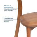 Ver imagem 7 de Kit 2 Cadeiras Madeira Maciça Ceci CabeCasa MadeiraOriginals Courino Marrom
