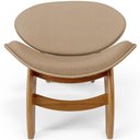 Ver imagem 5 de Kit 4 Poltronas Decorativa Orgânica Sala Living Kadosh L02 Linho Bege Escuro