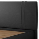 Ver imagem 7 de Cama King Flutuante com Cabeceira 195cm Astra S04 Couríssimo Preto - Lyam Decor