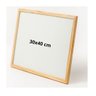 Quadro Branco 30x40 Cm Moldura Madeira Pinus C/ Pincel Marcador e Apagador Gv Office - 3