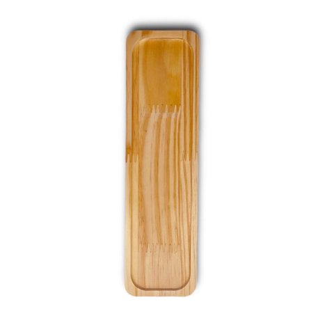 Petisqueira Letra I Tabua com Rebaixo Madeira Pinus Cesta Presente Decoração Mesa Posta - Woodspot