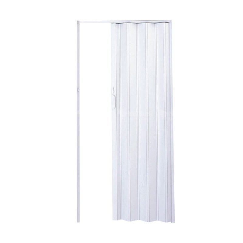 Porta Sanfonada PVC 210 x 84 cm - Plasflex - Branco - 1