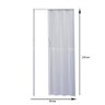 Porta Sanfonada PVC 210 x 84 cm - Plasflex - Cinza Claro - 2