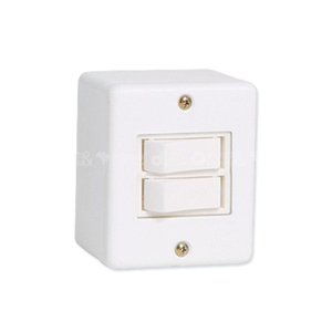 Interruptor Duplo 2 Teclas Externo para Canaleta - Ilumi 