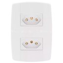 Ver imagem 1 de Tomada Dupla 2 X 4 Com Placa 10A Modular Ilumi