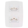 Tomada Dupla 2 X 4 com Placa 20a Modular Ilumi - 1