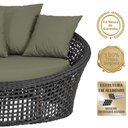 Ver imagem 3 de Chaise Hungria Alumínio Pintura Marrom Corda Náutica E13 Trama Original