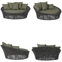 Ver imagem 5 de Chaise Hungria Alumínio Pintura Marrom Corda Náutica E13 Trama Original