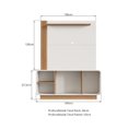 Ver imagem 3 de Rack com Painel Ripado para TV até 55 Polegadas 149CMX187,5cm Conjunto Alabama Texas Freijó Off White