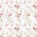 Ver imagem 1 de Papel de Parede Decorativo Floral Rosa Claro e Verde 1,5m