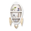 Ver imagem 1 de Prateleira para Quarto Infantil Foguete Feito em Madeira