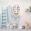 Ver imagem 2 de Prateleira para Quarto Infantil Foguete Feito em Madeira