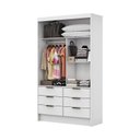 Ver imagem 2 de Guarda Roupa 6 Gavetas 2 Portas Espelhado Sunset-grand Line