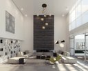 Ver imagem 2 de Pendente Moderno Preto P/ Pé Direito Alto Sala Vão de Escada Arevo Iluminação Jabuticaba 82P6 VIDRO
