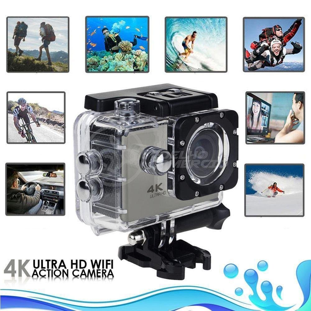 Go Cam Camera Vídeo Action Ação Wifi 4k 30m Estilo Gopro - 4