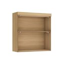 Ver imagem 4 de Módulo Cozinha Nesher Marquesa Armário C/ 2 Portas Basculante 80 Cm Nature/verde - Nesher