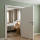 Ver imagem 3 de Kit Porta Branca 80cm Montada com Ferragem Externa