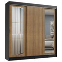 Ver imagem 2 de Guarda-roupa Casal Madesa Kansas 3 Portas de Correr com Espelhos 3 Gavetas