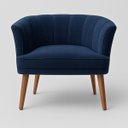 Ver imagem 4 de Poltrona Decorativa para Sala de Estar Espaço Gourmet Tecido Veludo Premium Base Estável