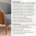Ver imagem 7 de Poltrona Decorativa Linho Premium Base Madeira Maciça Luiza