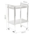 Ver imagem 2 de Carrinho de Bebidas Hara em Acrílico Cristal