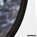 Ver imagem 4 de Espelho Decorativo Oval Com Moldura Preta Para Sala Banheiro 80x50cm