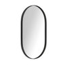 Espelho Decorativo Oval Com Moldura Preta Para Sala Banheiro 80x50cm - 2