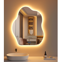 Ver imagem 7 de Espelho Led Banheiro Touch de Parede 3 Cores de Luz com Desembaçador Display Digital 80x60 Cm Bivolt